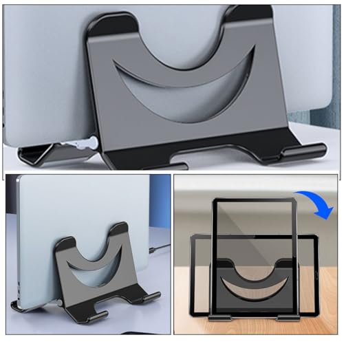 Soporte Vertical Ajustable para Laptop PRETYZOOM Negro miniatura 3