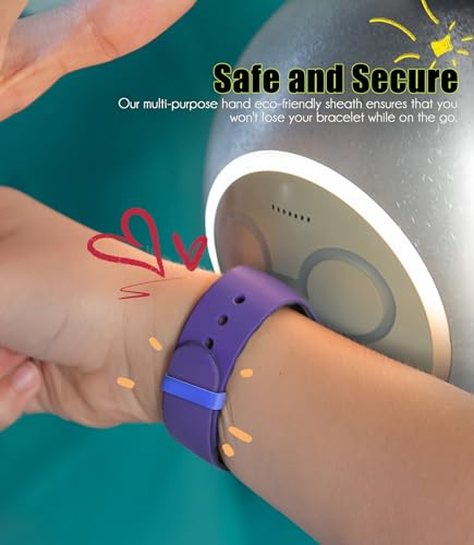 Image of 12 Pack Compatible with MagicBand+ /1.0 /2.0 Band Holder Clips, Soft Silicone Magic Band Locks Universal for 20mm Wide Bands Smart Watch Security Rings - Multicolor