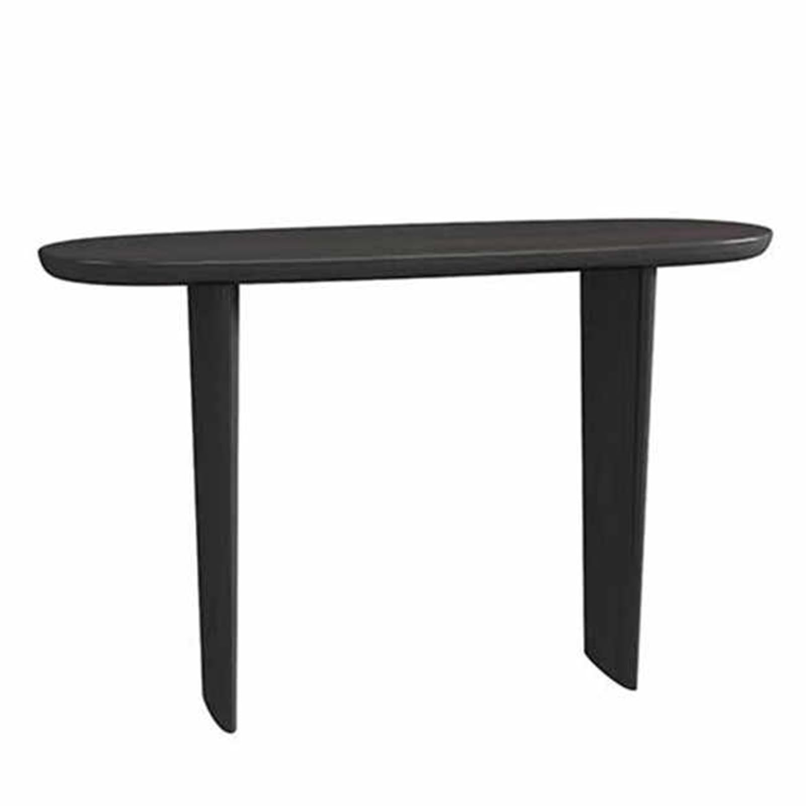 Recibidor mesa de madera para pasillo y oficina mueble largo negro