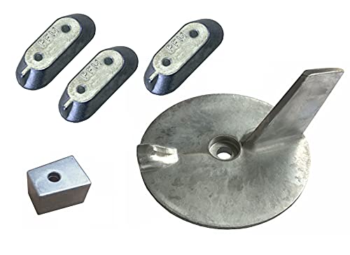 Zinc Anode Kit Fits Yamaha 40-60 HP Outboards Replaces 67C-45251-00, 6E0-45251-11, 67C-45371-00, 8M6007993, CMY4060KIT US Military Grade Zinc Anode Kit