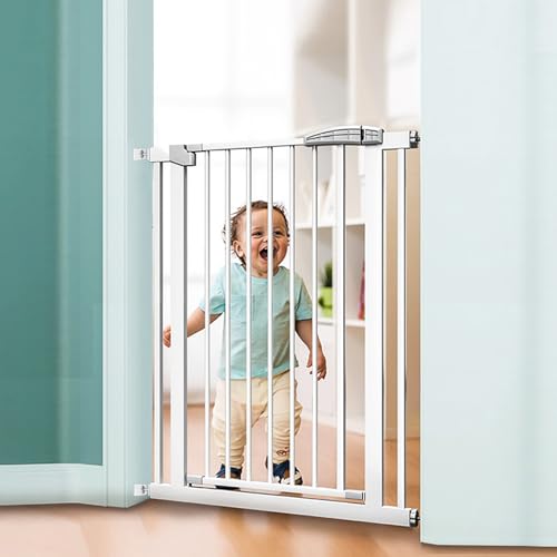 4 Druckschrauben für Treppenschutzgitter + 4 Sicherheits Wandschutz für Baby Treppengitter Türschutzgitter, Gewindespindelstangen Klemmschrauben ohne Bohren für Haustier Kindergitter Baby Gate