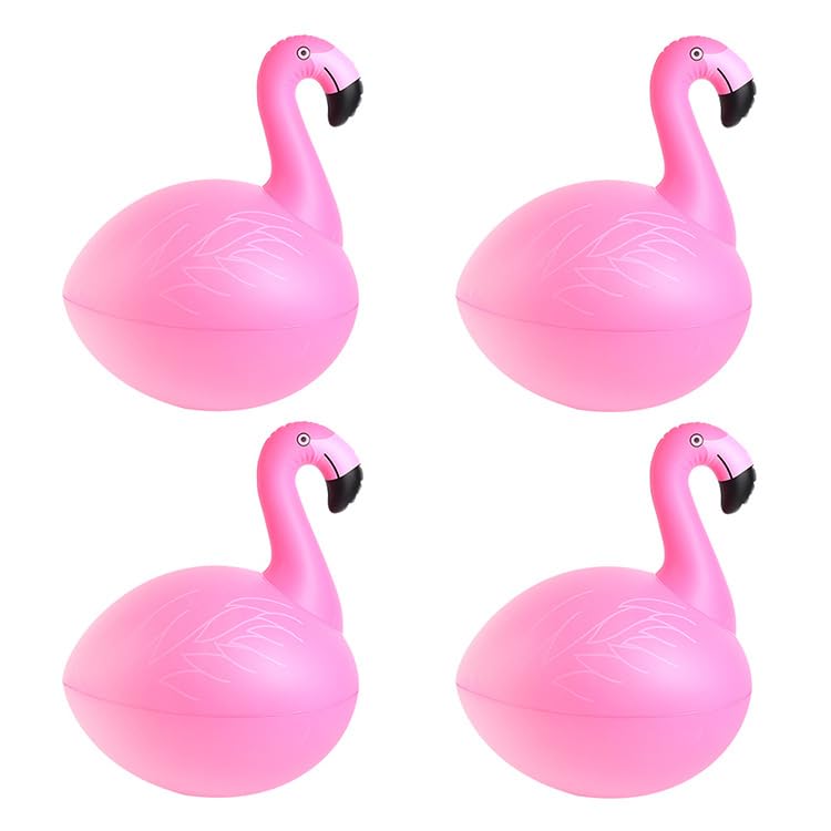 Linterna Solar Hinchable Flamenco para Piscina, Estanque y Jardín, Lámpara LED Flotante IP68, Iluminación Decorativa Automática con Energía Solar (4, Pink)