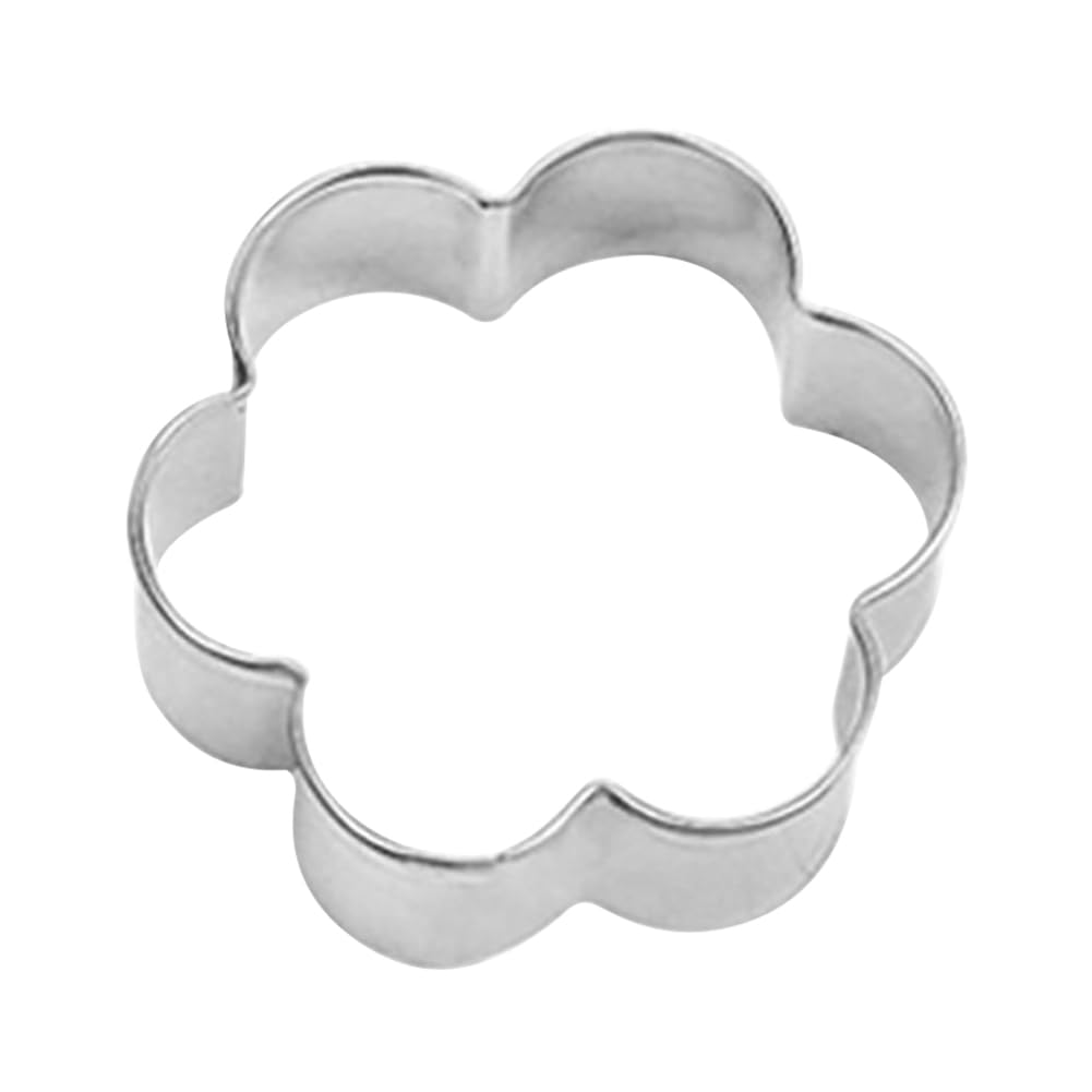 5 Stück Ausstechformen, Blumenform, Edelstahl, Keksform, DIY Ausstechformen für Kuchen, Schokolade, Obst, Fondant, Küche Backen