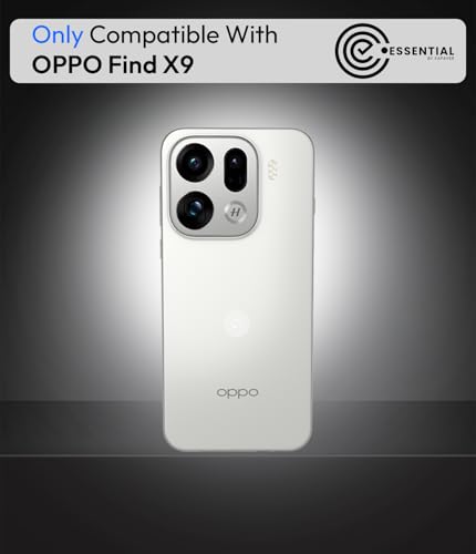 Image of KAPAVER Essential Back Cover Case Compatible with Oppo Find X9 (PC+TPU) (Oppo Find X9 - Black)