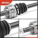 A-Premium CV Axle Shaft Assembly Compatible with BMW E46 Series 320i 2001 2002 2003 2004 2005, 2.2L, Rear Right Passenger Side