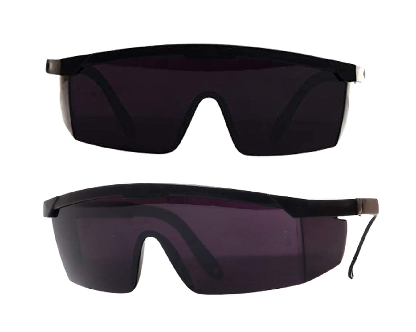 WYATT 2 Pack Safety Glasses, Anti-fog, Scratch Resistant Clear Wraparound Lenses and No-Slip Grips, Adjustable, Lab Goggles (TINTED)