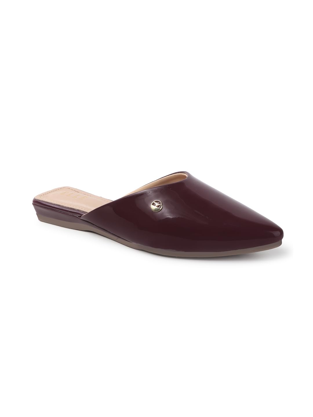 elle Women's Patent Pointed Toe Mule-picture-22
