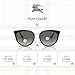 BURBERRY Willow BE4316 385311 54MM Black/Grey Gradient Round Sunglasses for Women +BUNDLE with ACCESSORY EYEWEAR KIT