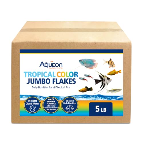 Aqueon Tropical Color Flakes Fish Food Jumbo 5 Pounds by Aqueon - Used condition - US$45.99