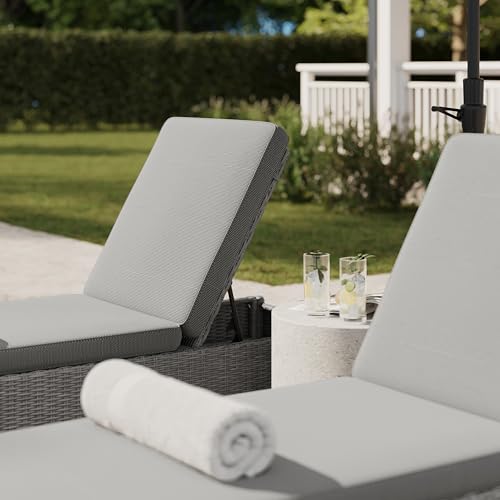 Martha Stewart Bedford Adjustable Patio Chaise Lounge Chair, Gray by Martha Stewart - Used condition - Image 7
