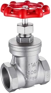 Gate Valve and Stainless Steel Globe Valve 1/2" 3/4" 1" 1.25 Female Thread Straight Through Gate Valve (Color : DN32, Size : Globe Valve)