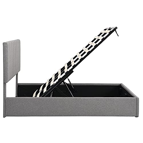 Buy Full Size Upholstered Platform Bed with Storage Underneath, Full