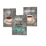 DuoBaorom Coffee Canvas Wall Art for Bar Dining Room Coffee Sign Kitchen Decor