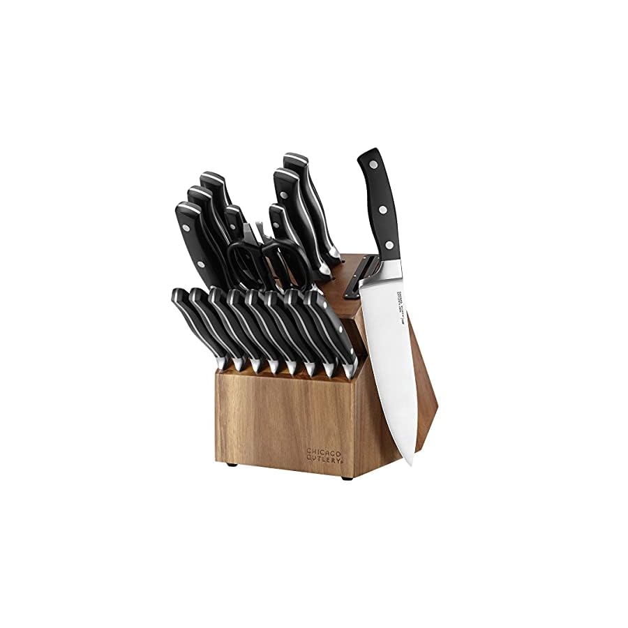 Chicago-Cutlery-Insignia-Stainless-Steel-18-Piece-Knife-Block-Set-Cutlery-Set