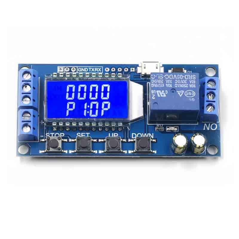 3 pezzi XY-LJ02 5 V 12 V 24 V Delay Controller Delay Off Cycle Timer 0.01s – 9999min Trigger Timer Relay ON/OFF con indicatore