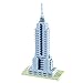 Produktbild Brixies 410051 - Empire State Building, 3D-Puzzle, World Famous Buildings Edition, 353 Teile, Schwierigkeitsstufe 3, schwer, Mehrfarbig