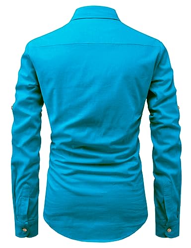 Image of Vida Loca Men Cotton Full Sleeve Casual Spread Collor Slim Fit Short Kurta for Men and Boys (Pack of 2)