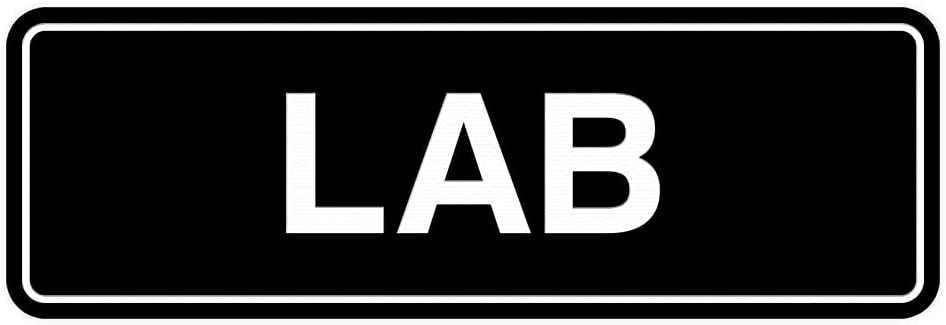 Signs ByLITA New Standard Lab Sign (Black) - Large