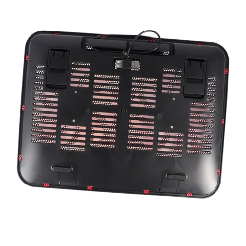 Notebook cooler Lurrose con 2 ventiladores USB rojo miniatura 3