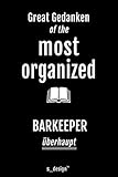 Notizbuch für Barkeeper: Originelle Geschenk-Idee [120 Seiten kariertes blanko Papier]