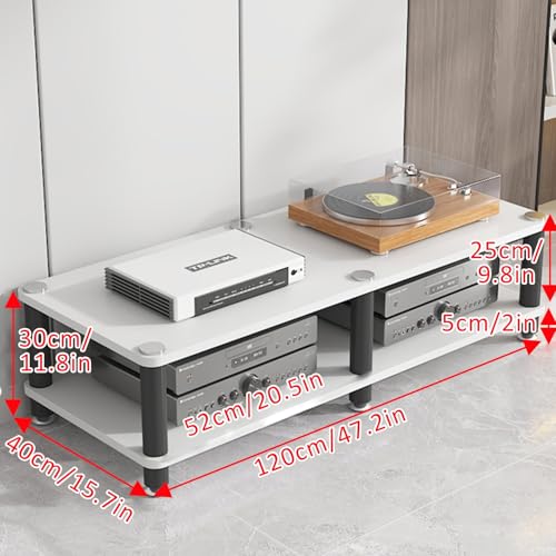 Étagères d'angle en bois pour ranger vos vinyles et platine vinyle - 2