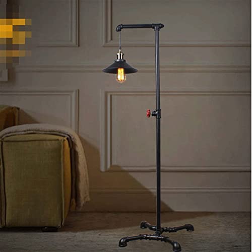 Lampadaire rétro moderne industriel TUSUOD et liseuse de salon noire