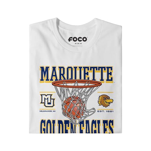 FOCO Marquette Golden Eagles NCAA Mens Game Time T-Shirt - White - L