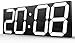 LED Orologio da Parete Digitale a Grande Schermo Sveglia Elettronica Display della Temperatura 30M Telecomando per Occasioni domestiche/Esterne/pubbliche (44,7 * 16 * 2 cm) Squisito (Colore: