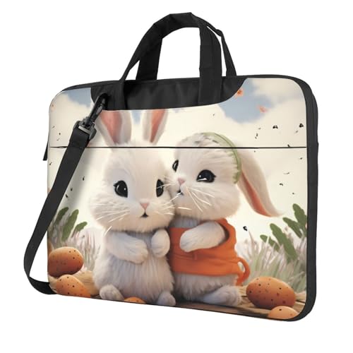 Sac pour ordinateur portable résistant aux chocs Bunny Hug imperméable