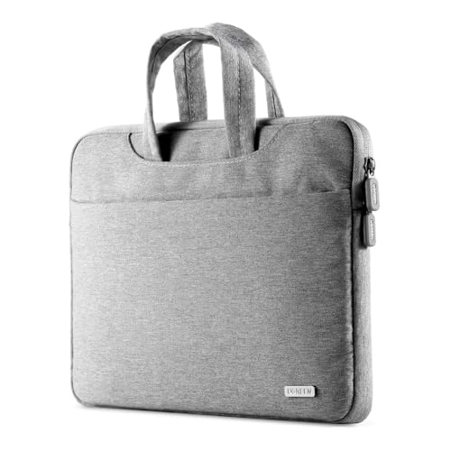 Bolsa Portátil Notebook para Tamanhos até 14.9 Pol. Cinza Elegante Proteção Superior Resistente Água Compartimentos Organizados Ideal para Viagem Escritório