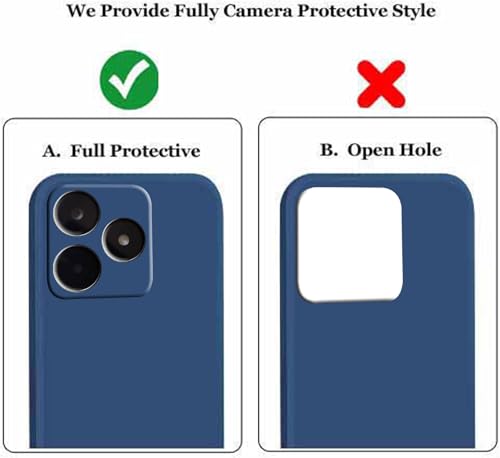 Image of A rtistque Back Cover Case for Realme Narzo N53 with Camera Protection | Shockproof TPU | Stylish Protective Design | Slim Fit | Ultra Matte | Realme Narzo N53 Back Cover - Blue