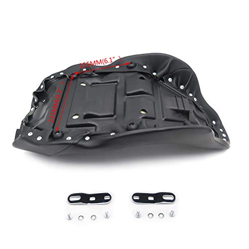 Hongk- Black Modern Low Profile Solo Seat Compatible With 2008-2017 Harley Touring Bagger Dresser [P/N: Tghd-Seat002-Bk] #TOP1