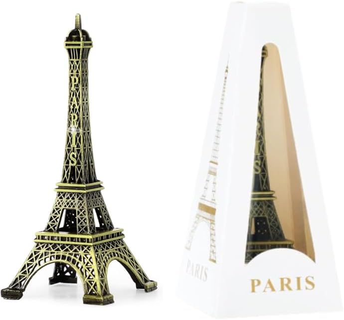 Eiffel Tower Showpiece 1 Set (25 CM) for Home Décor Diwali Offer| Paris Theme Decorative Statue | Metal Décor for Living Room, Office & Gifting