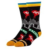 ooohyeah Men's Novelty Crew Socks, Atlanta Funny Crazy Silly Casual Socks Gifts Souvenirs, Little Five, Shoe Size 8-13