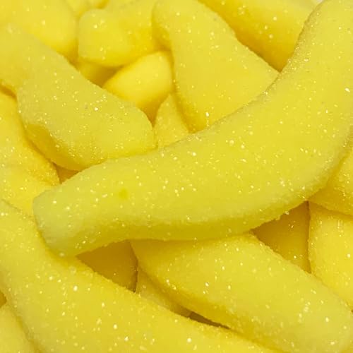BONBONS BANANES SUCREES JAUNE pour bar à bonbons sachet 1kg
