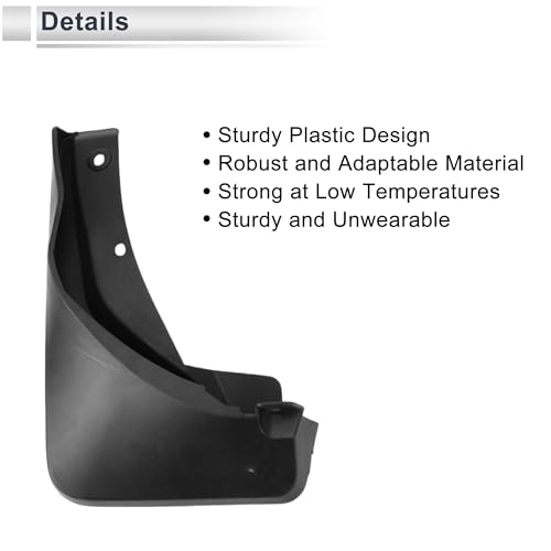 Image of X AUTOHAUX 1set Front and Rear Mud Flaps Splash Guards Mud Guards for Audi Q3 Sportback 2019-2023 W /Mount Accessories