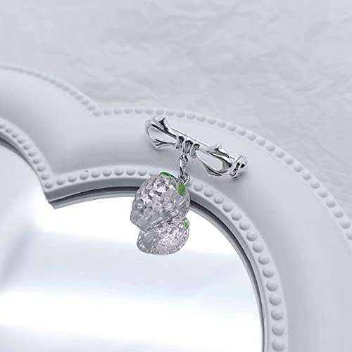 Broche pendentif aux fraises accessoire robe et écharpe - 5