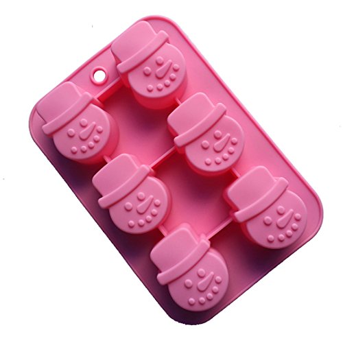 FantasyDay 2 Pack Merry Christmas Snowman Silicone Candy Molds, Perfect for Holiday Candy, Cake, Cookies, Fudge, Chocolate, Soap, Gummy, Ice Cube and More #6