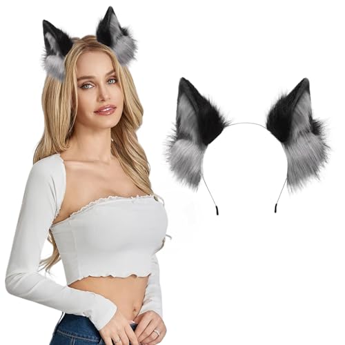 LIANXUE Luchsohren Haarreif Für Mädchen & Frauen – Weiches Cosplay-Zubehör Für Halloween & Partys
