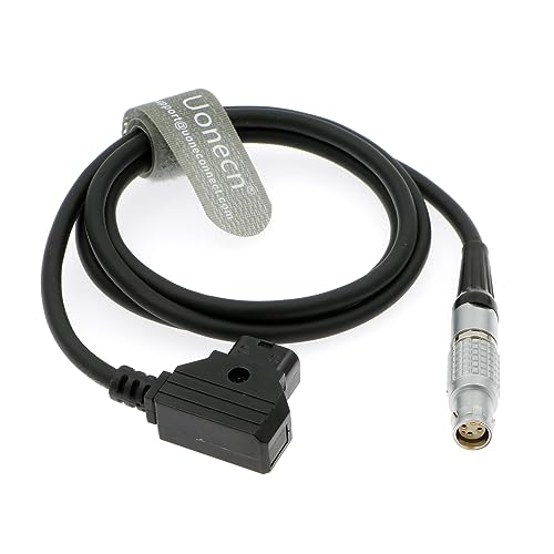 Uonecn for Anton Battery Power Cable D-Tap to FGJ 6 Pin Female Flexible Soft Cable for Red Scarlet Epic Camera