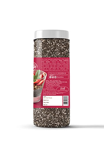 Image of JIWA healthy by nature Organic Chia Whole Seeds 200 g, Certified Organic & Organic Quinoa, 500 g, (Certified Organic & Gluten Free)