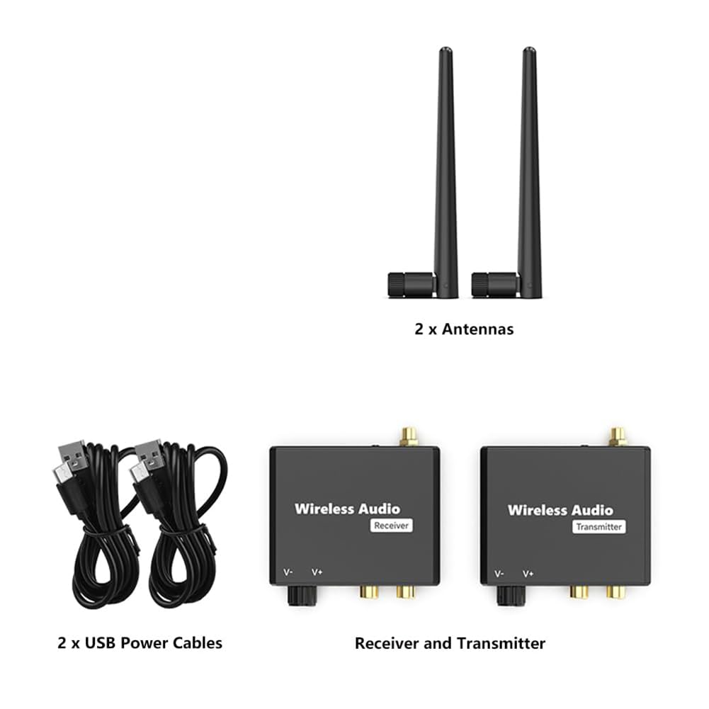 Malloy Adapter audio bez, nadajnik-odbiornik bez, konwersja g?o?nik�w przewodowych na g?o? bez