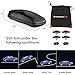 Goplus Rooftop Cargo Carrier Hard Shell, 14 Cubic Feet Waterproof Car Roof Cargo Carrier w/Dual Side Opening, Security Key, 165LBS Capacity, for 17” to 22.8” Wide Crossbar Rack, Vehicle Cargo Box