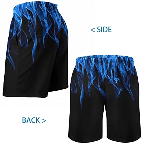 Men's Swim Trunks Hawaiian Bathing Mesh Lining Suit Swimsuits Beach Shorts with Pockets2