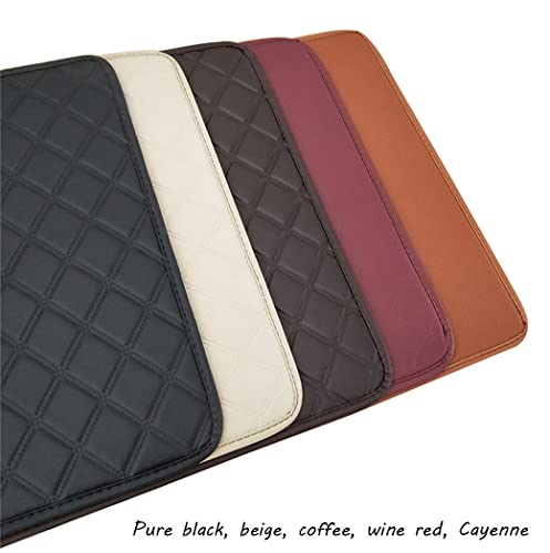 Leather Chair Cushion Pad Office Computer Chair Boss Chair Pad Non-Slip Waterproof Dining Chair Cushion Car Sofa Leather Seat Cushion ( Color : Black , Size : 50*50Cm ) #TOP7