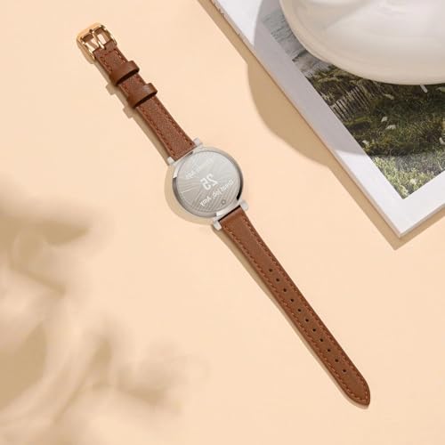 Correa delgada de cuero para reloj Garmin Lily 2 miniatura 2