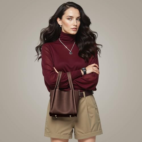 Bucket Bags for Women Vegan Leathe Crossbody Bags Trendy with Removable Shoulder Strap Mini Bucket Purses Handbag2