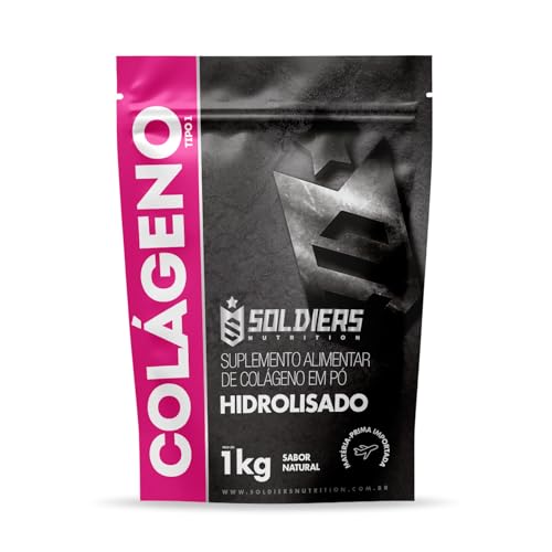 Colágeno Hidrolisado Tipo 1-1Kg - 100% Pura Importado - Soldiers Nutrition