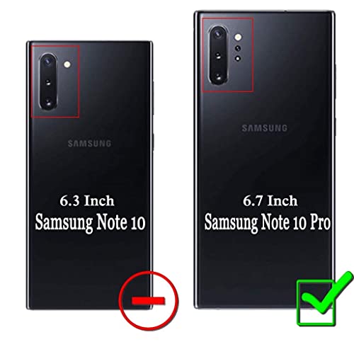 Image of Mobile Back Cover Case for Samsung Galaxy Note 10 Pro (Silicone Case|CameraProtection|Black SC1510)