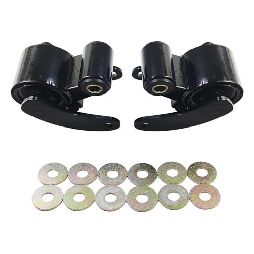 IBESTWOLF 2PCS Rear Leaf Spring Shock Absorber Shackles for 1980-2016 Ford F-250 Pick up, Leaf Spring Shackle Kit for Rear Axle -  101-353